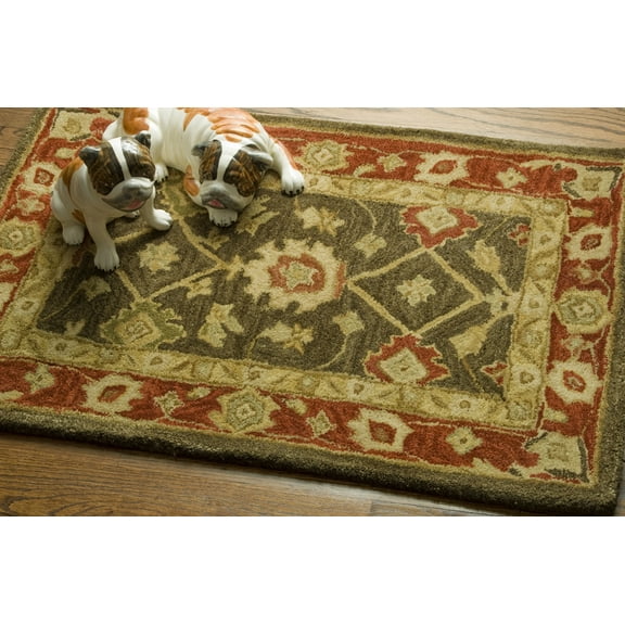 SAFAVIEH Persian Legend Adrian Oriental Area Rug, Light Green/Rust, 3' x 5'