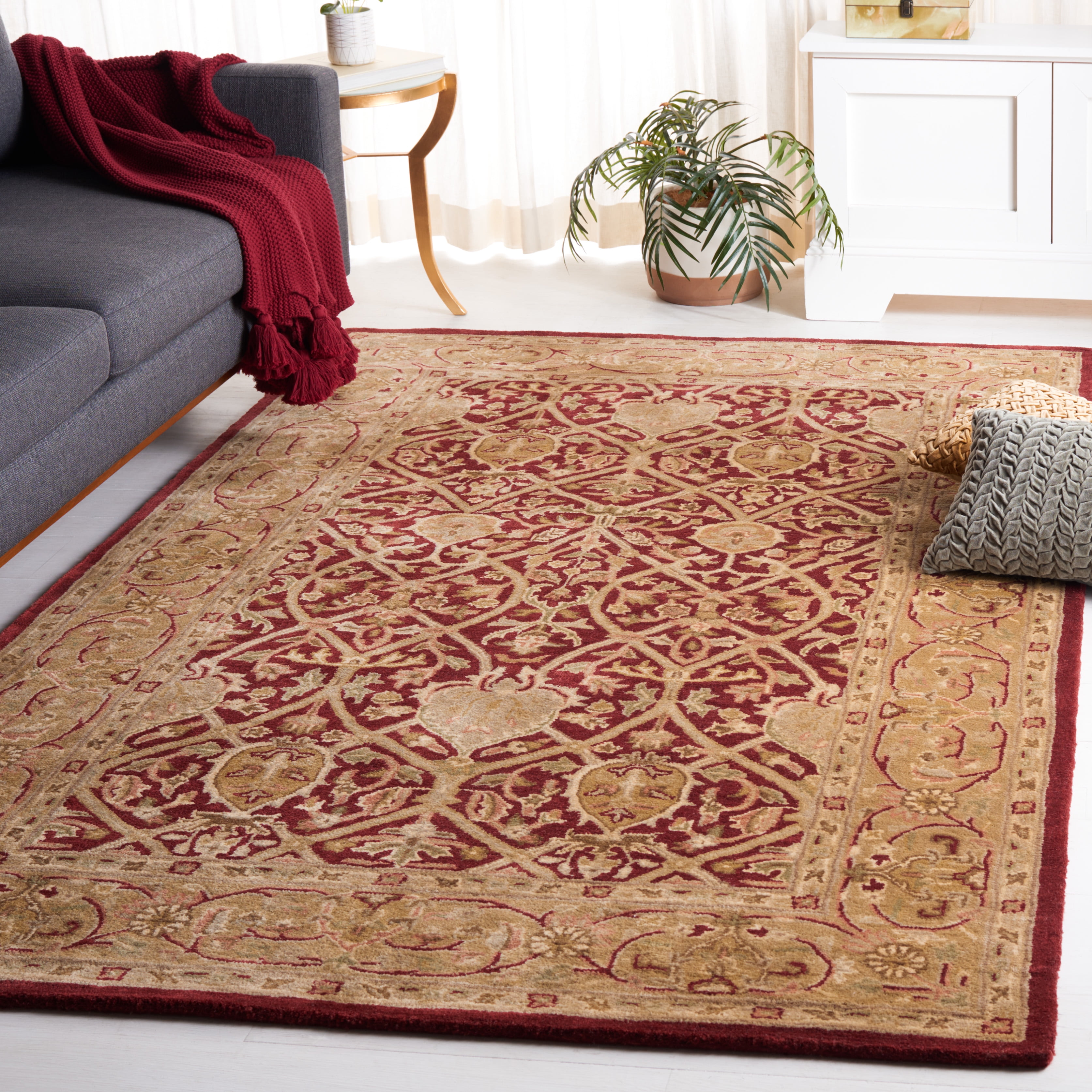 Red Gold Rug SAFAVIEH Persian Legend Adrian Oriental Area Rug, Red/Gold, 2' x 3 ...