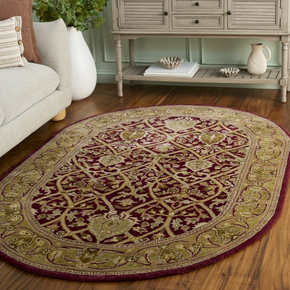 SAFAVIEH Persian Legend Adrian Oriental Area Rug, Red/Gold, 4'6" x 6'6" Oval