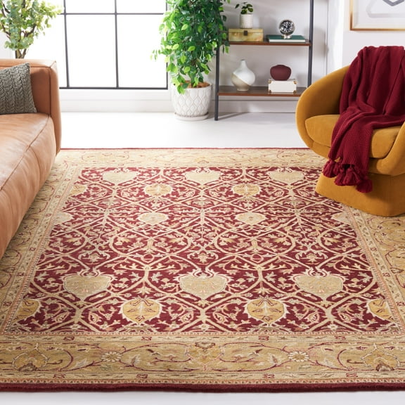 SAFAVIEH Persian Legend Adrian Oriental Area Rug, Red/Gold, 8' x 8' Square