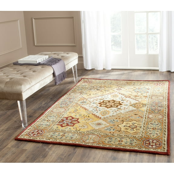 SAFAVIEH Persian Legend Dorinda Bordered Area Rug, Red/Rust, 2'6" x 4'