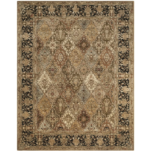 SAFAVIEH Persian Legend Rihanna Oriental Area Rug, Light Green/Black, 8'3" x 11'