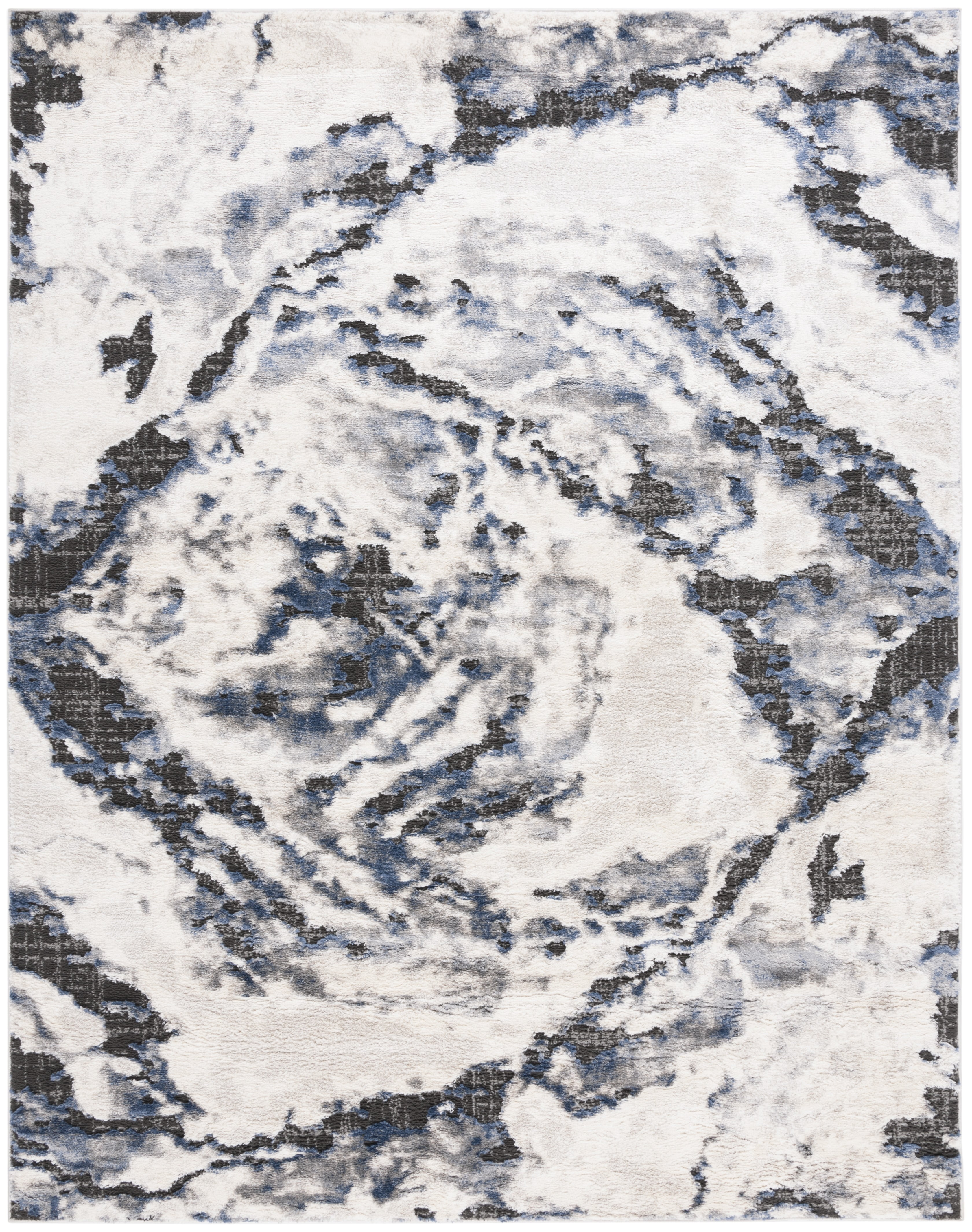 SAFAVIEH Petra Carmella Abstract Area Rug, Ivory/Blue, 8' x 10'