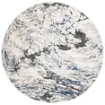 thumbnail image 1 of SAFAVIEH Petra Madisyn Abstract Area Rug, Ivory/Blue, 6'7" x 6'7" Round, 1 of 8