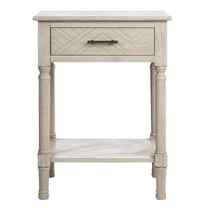 SAFAVIEH Peyton French Beige Rectangle Wood Storage End Table (19 in. W x 15.8 in. D x 26 in. H)