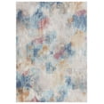 thumbnail image 1 of SAFAVIEH Phoenix Arlo Abstract Area Rug, Aqua/Gold Rose, 4'5" x 6'5", 1 of 8