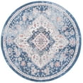thumbnail image 1 of SAFAVIEH Phoenix Belinda Medallion Area Rug, Ivory/Blue, 6'7" x 6'7" Round, 1 of 8