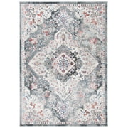 SAFAVIEH Phoenix Belinda Medallion Area Rug, Ivory/Grey, 8' x 10'