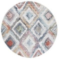 thumbnail image 1 of SAFAVIEH Phoenix Benson Geometric Area Rug, Blue/Red, 6'7" x 6'7" Round, 1 of 8