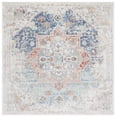 thumbnail image 1 of SAFAVIEH Phoenix Beulah Abstract Area Rug, Ivory/Blue, 6'7" x 6'7" Square, 1 of 8