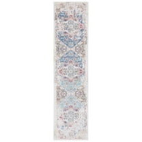 SAFAVIEH Phoenix Beulah Abstract Area Rug, Ivory/Blue, 8' x 10'