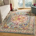 thumbnail image 1 of SAFAVIEH Phoenix Brooklyn Border Area Rug, Turquoise/Beige, 9' x 12', 1 of 7