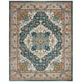 thumbnail image 1 of SAFAVIEH Phoenix Christopher Floral Area Rug, Ivory/Blue, 4' x 4' Round, 1 of 9