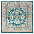 thumbnail image 1 of SAFAVIEH Phoenix Christopher Floral Area Rug, Ivory/Blue, 5' x 5' Square, 1 of 6
