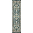 thumbnail image 1 of SAFAVIEH Phoenix Christopher Floral Runner Rug, Ivory/Blue, 2'3" x 12', 1 of 8
