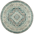 thumbnail image 1 of SAFAVIEH Phoenix Phylliss Bordered Area Rug, Grey/Blue, 6'7" x 6'7" Round, 1 of 8