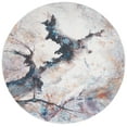 thumbnail image 1 of SAFAVIEH Phoenix Darwin Abstract Area Rug, Ivory/Charcoal, 6'7" x 6'7" Round, 1 of 8