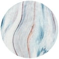 thumbnail image 1 of SAFAVIEH Phoenix Dawson Abstract Area Rug, Ivory/Blue, 6'7" x 6'7" Round, 1 of 7