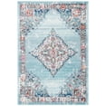 thumbnail image 1 of SAFAVIEH Phoenix Denny Medallion Area Rug, Light Blue/Navy, 4'5" x 6'5", 1 of 8