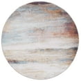 thumbnail image 1 of SAFAVIEH Phoenix Ellison Abstract Area Rug, Rust Blue/Ivory, 6'7" x 6'7" Round, 1 of 8