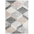 thumbnail image 1 of SAFAVIEH Phoenix Kaelea Geometric Area Rug, Light Grey/Beige Charcoal, 5'5" x 7'7", 1 of 7