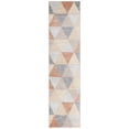 thumbnail image 1 of SAFAVIEH Phoenix Kaitlyn Geometric Runner Rug, Grey/Rust, 2'2" x 9', 1 of 7