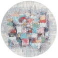 thumbnail image 1 of SAFAVIEH Phoenix Kimberly Abstract Area Rug, Ivory/Grey, 6'7" x 6'7" Round, 1 of 8
