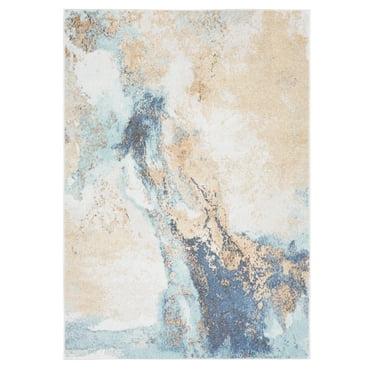 SAFAVIEH Phoenix Lauressa Abstract Area Rug, Blue, 5'5" x 7'7"