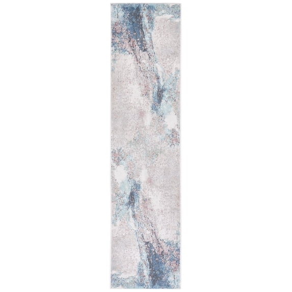 SAFAVIEH Phoenix Lauressa Abstract Runner Rug, Blue, 2'2" x 9'