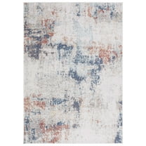 SAFAVIEH Phoenix Lynna Abstract Area Rug, Ivory/Blue Rust, 8' x 10'