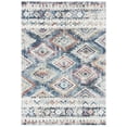 thumbnail image 1 of SAFAVIEH Phoenix Nash Geometric Area Rug, Blue/Ivory, 5'3" x 7'7", 1 of 7