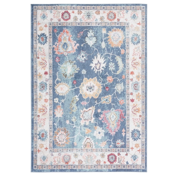 SAFAVIEH Phoenix Paisley Floral Area Rug, Navy/Ivory, 8' x 10'