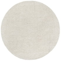 SAFAVIEH Pine Aleah Solid Area Rug, Beige, 6' x 6' Round