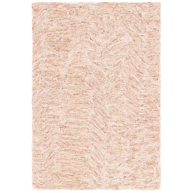 SAFAVIEH Pine Aleah Solid Area Rug, Rust/Ivory, 3' x 5'