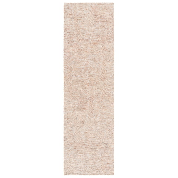 SAFAVIEH Pine Aleah Solid Runner Rug, Rust/Ivory, 2'3" x 8'
