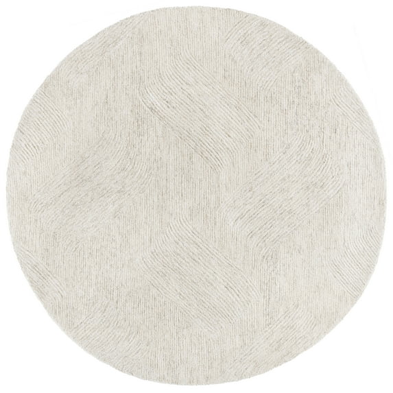 SAFAVIEH Pine Arvel Abstract Area Rug, Light Sage, 6' x 6' Round