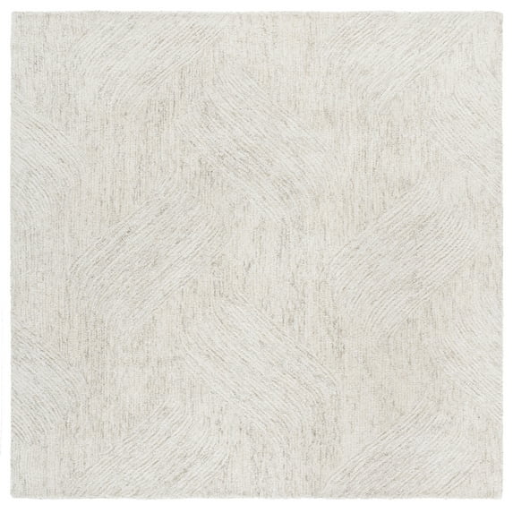 SAFAVIEH Pine Arvel Abstract Area Rug, Light Sage, 6' x 6' Square