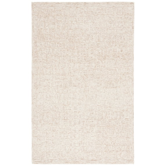 SAFAVIEH Pine Brody Solid Area Rug, Light Brown/Ivory, 3' x 5'