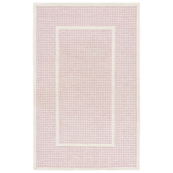 SAFAVIEH Pine Caryl Geometric Area Rug, Pink/Ivory, 4' x 6'