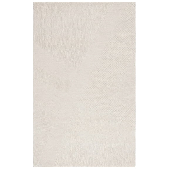 SAFAVIEH Pine Emir Solid Area Rug, Ivory, 4' x 6'
