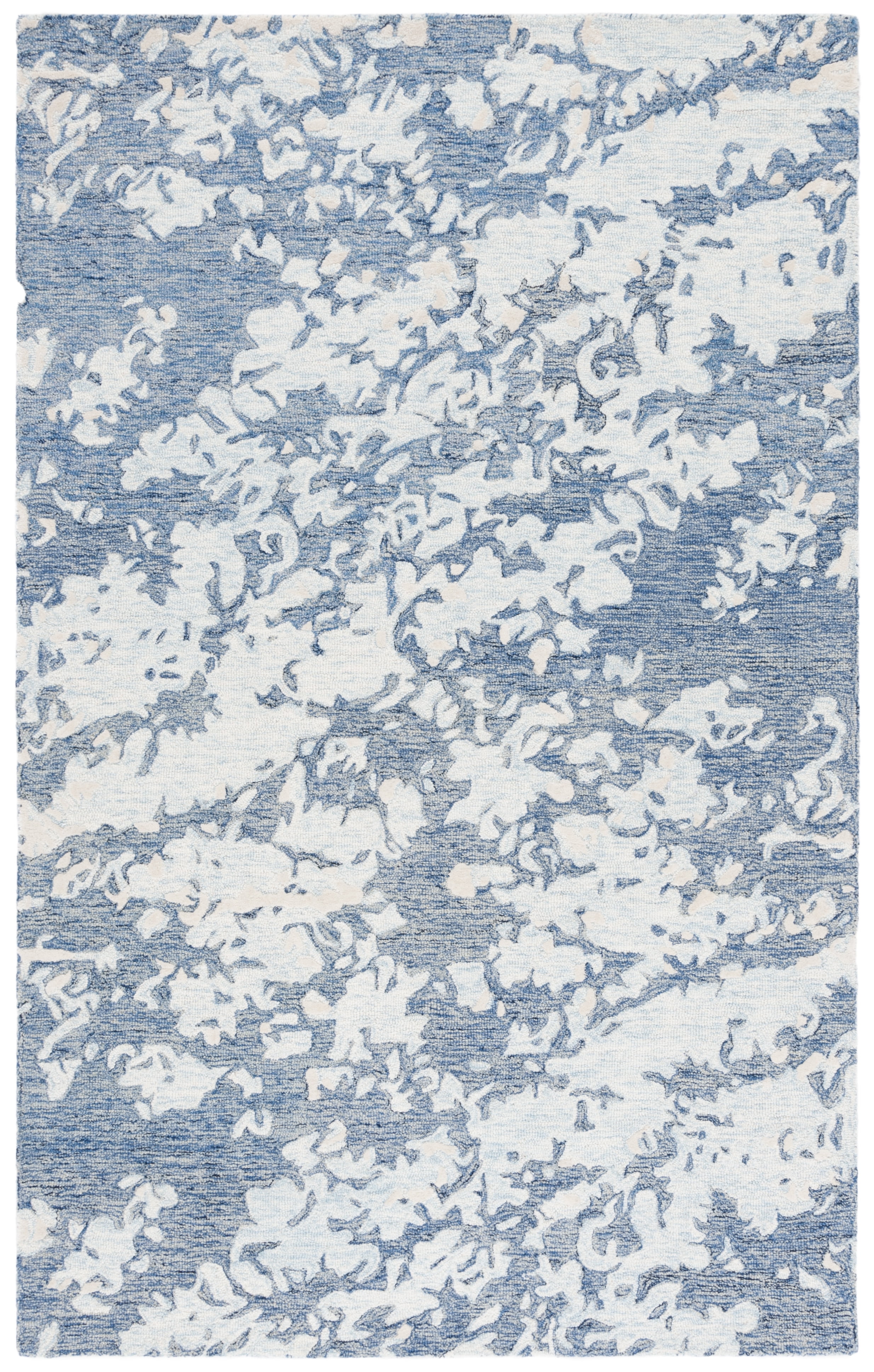 SAFAVIEH Pine Jalen Oriental Area Rug, Blue/Ivory, 6' x 9'