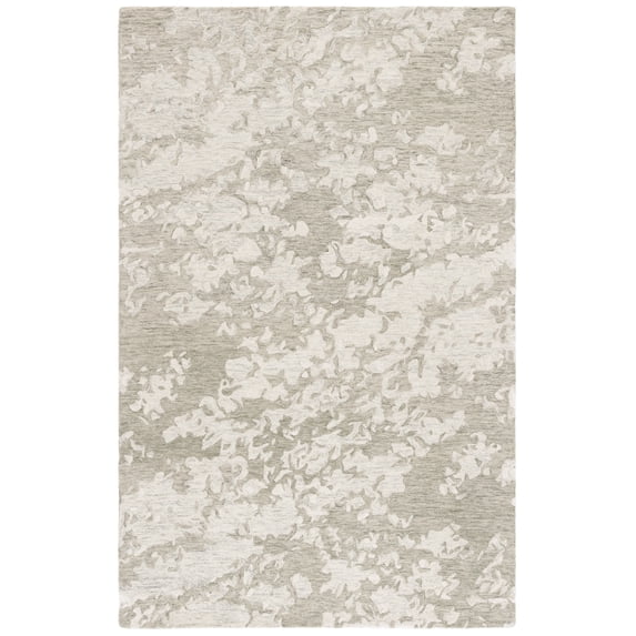 SAFAVIEH Pine Jalen Oriental Area Rug, Sage Green/Ivory, 6' x 9'