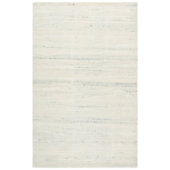 SAFAVIEH Pine Jeremy Solid Area Rug, Ivory/Light Grey, 8' x 10'