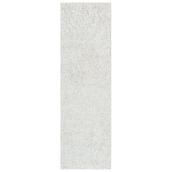 SAFAVIEH Pine Jessamine Solid Runner Rug, Silver, 2'3" x 8'