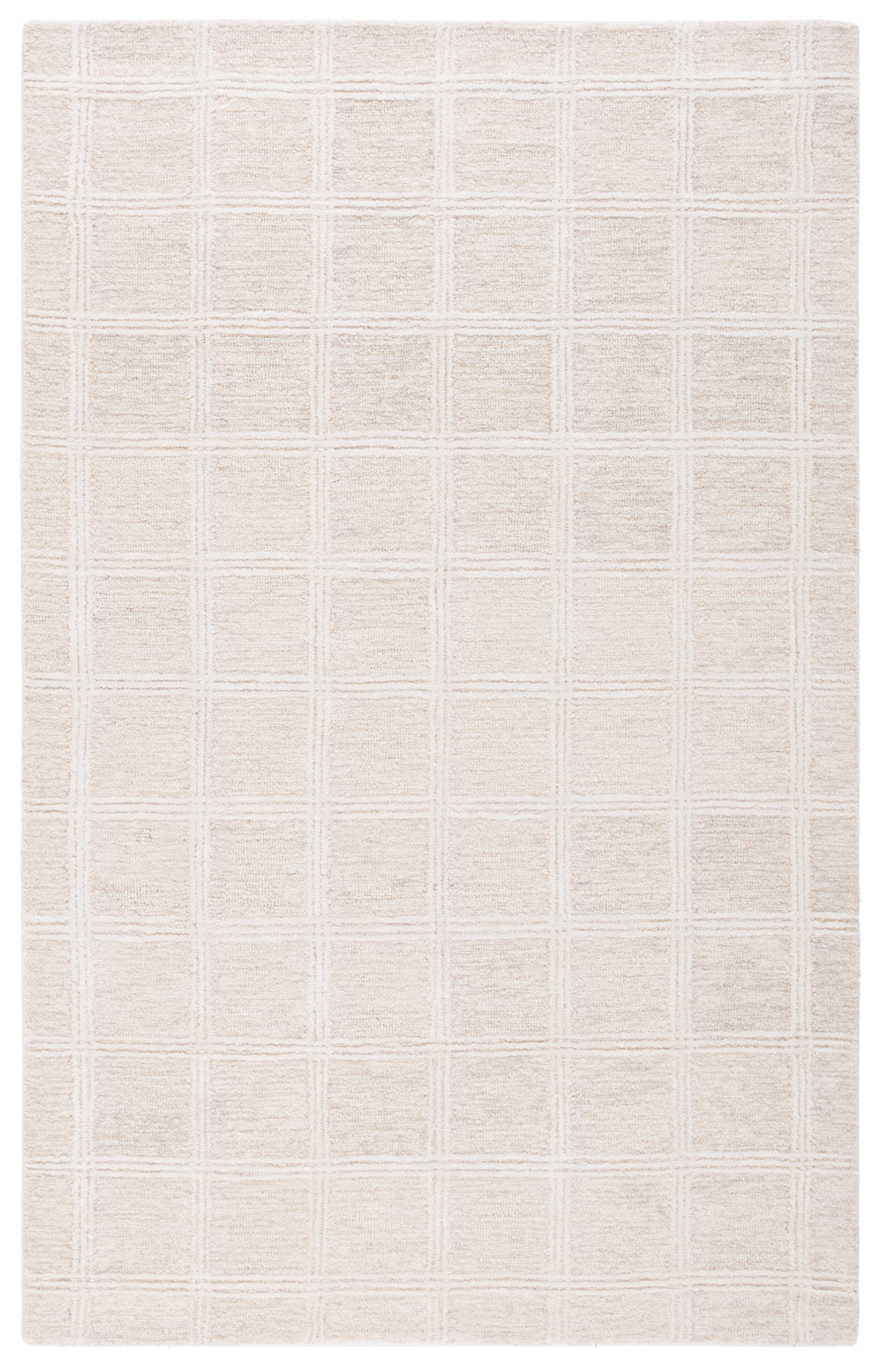 SAFAVIEH Pine Josh Geometric Area Rug, Beige/Ivory, 6' x 9'