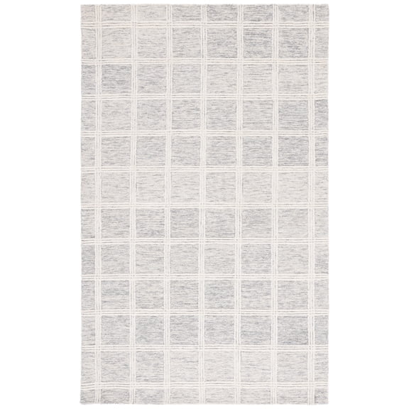 SAFAVIEH Pine Josh Geometric Area Rug, Gray/Ivory, 8' x 10'