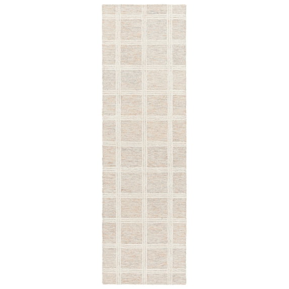 SAFAVIEH Pine Josh Geometric Runner Rug, Rust/Ivory, 2'3" x 8'