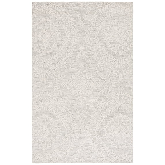 SAFAVIEH Pine Lorin Floral Area Rug, Light Green/Ivory, 5' x 8'