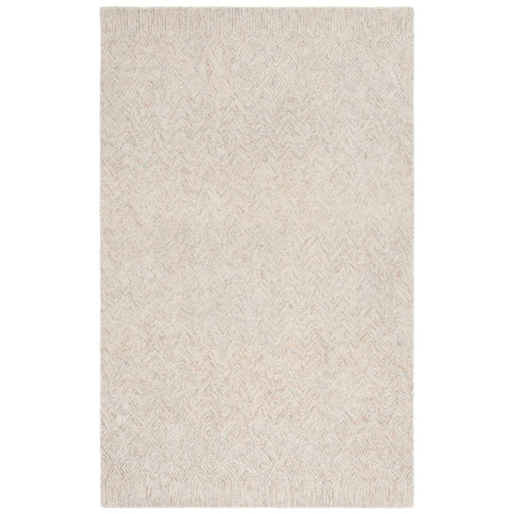 SAFAVIEH Pine Maria Geometric Area Rug, Rust/Light Gray, 4' x 6'