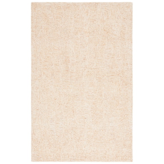 SAFAVIEH Pine Miraj Solid Area Rug, Rust/Ivory, 3' x 5'